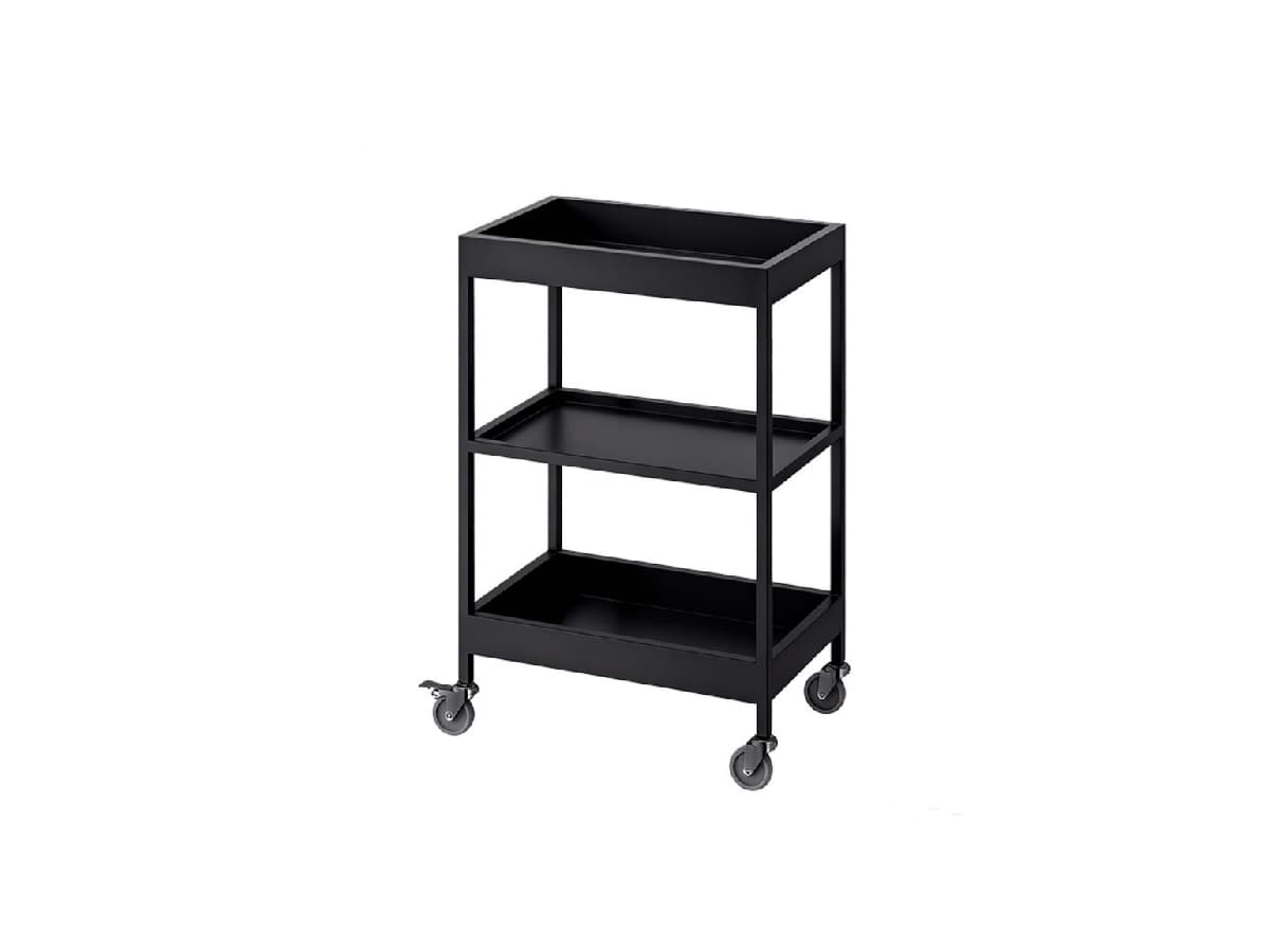 3-tier stainless steel rolling utility cart