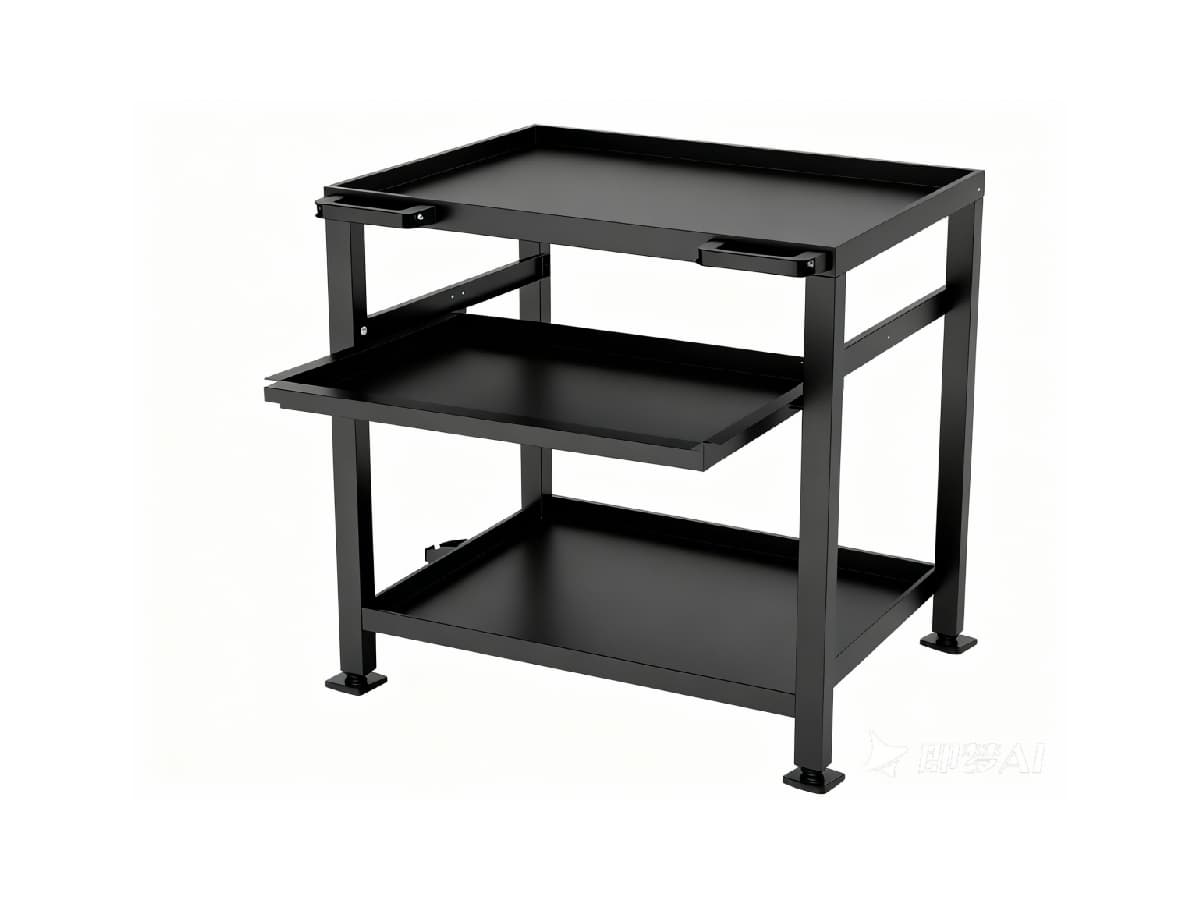 3-tier stainless steel rolling storage cart