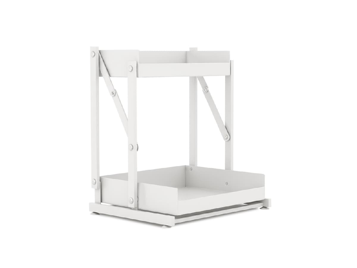 Foldable metal storage rack