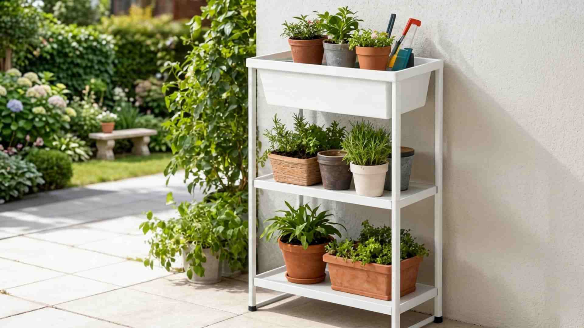 Heavy-duty 3-tier metal storage rack