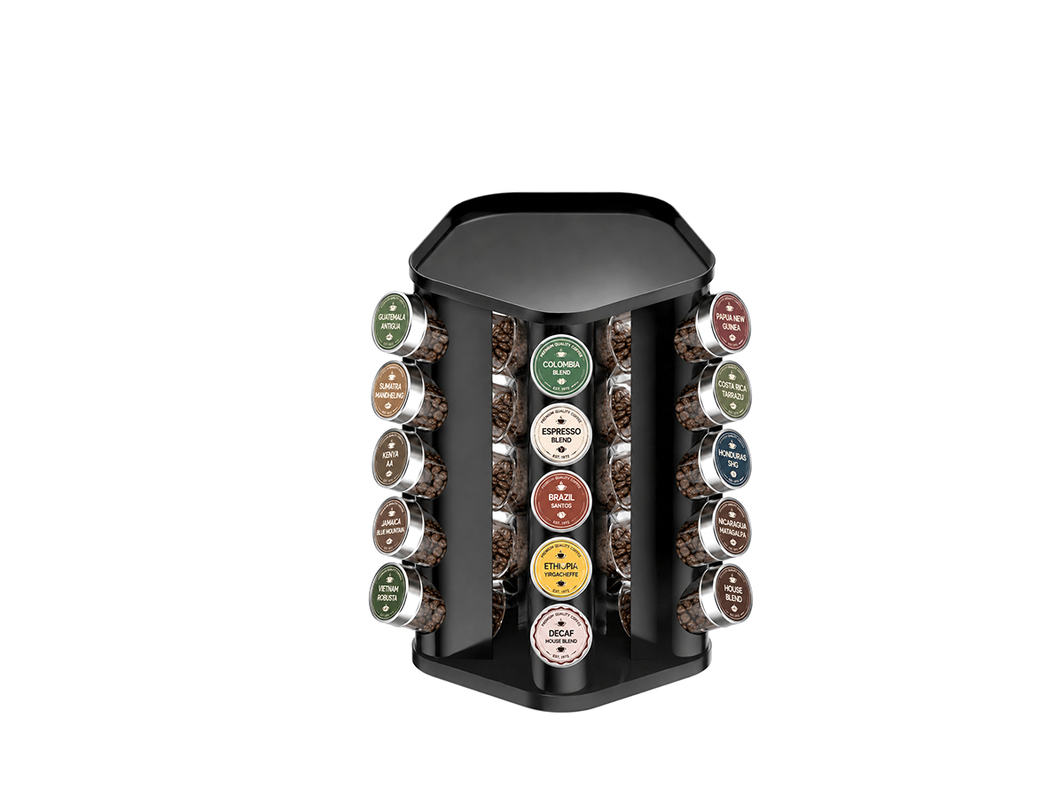 Rotating Coffee Pod Holder – Flat Top Tray