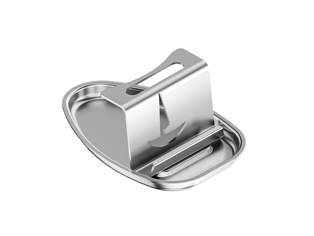 Single-Piece Bent Metal Pot Lid and Spoon Organizer With Integrated Drip Pan