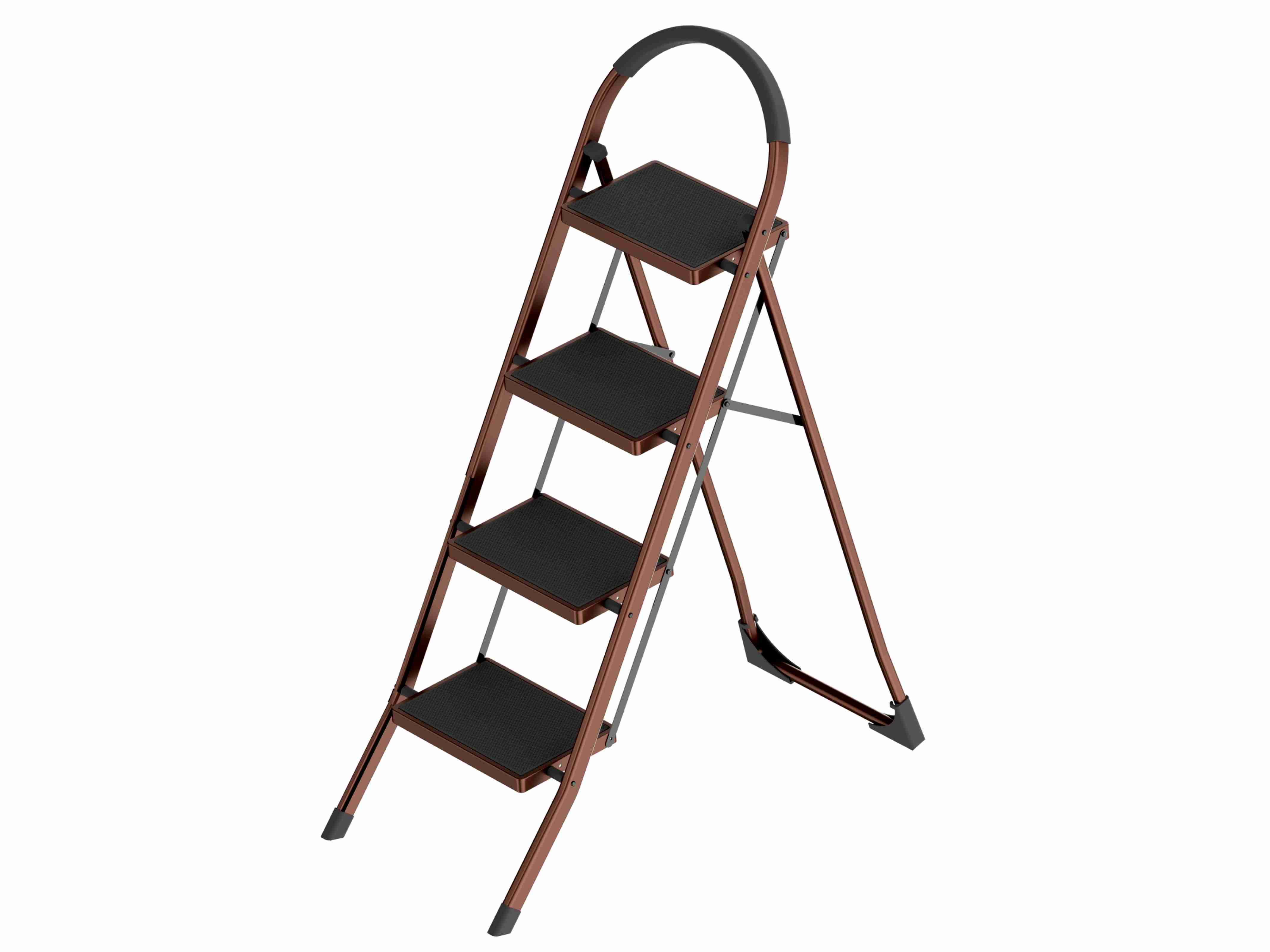 OEM Heavy Duty 4 Step Folding Step Stool with Handrail
