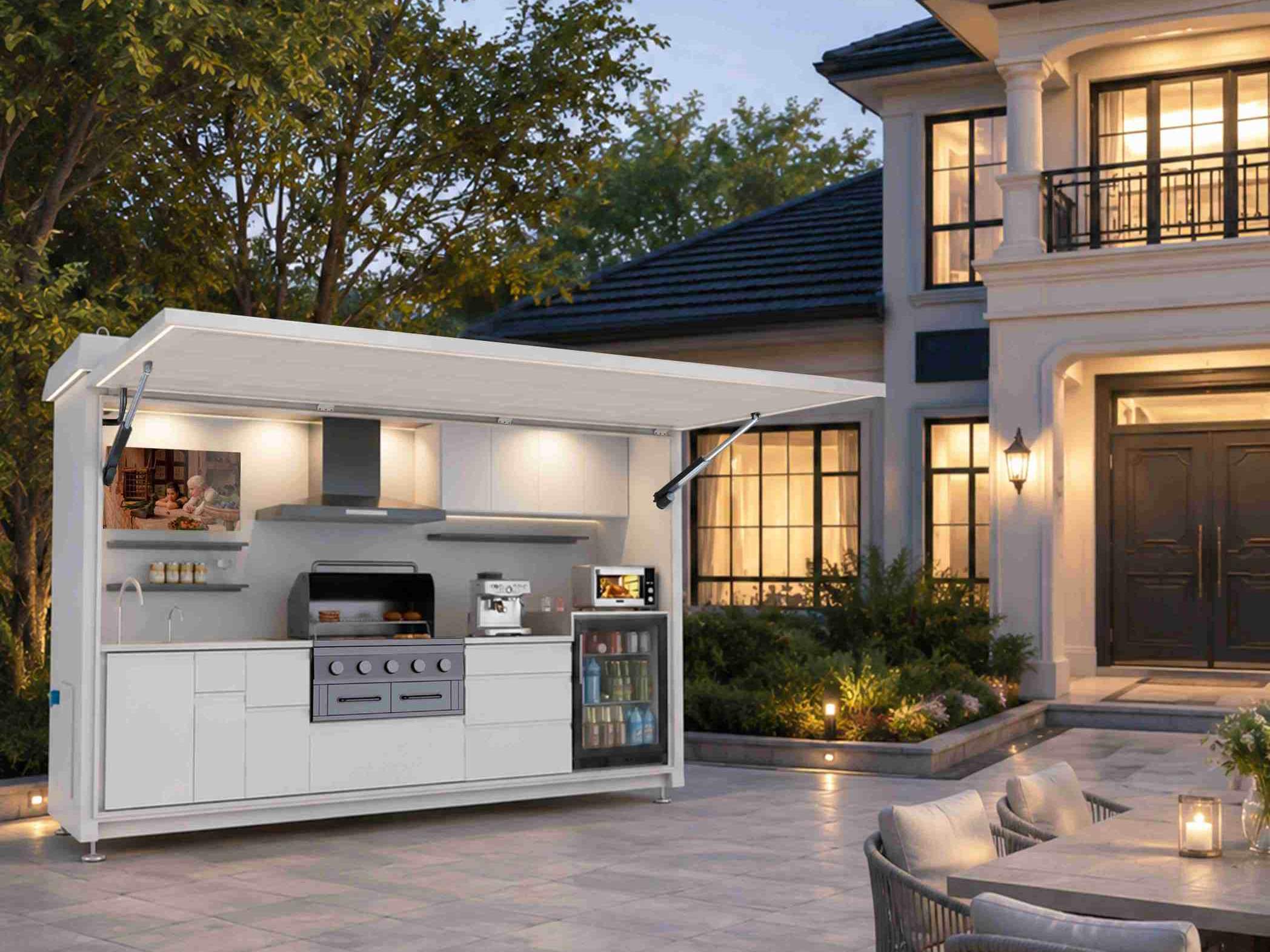 OEM Modular Outdoor Kitchen Pod Manufacturer  Custom Outdoor Kitchen Cabinet System